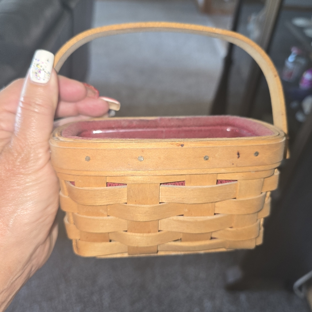 Longaberger Tan Woven Basket